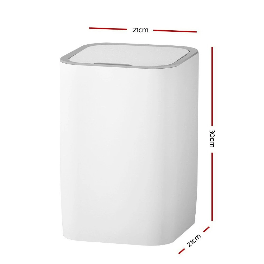 Devanti Motion Sensor Bin White 9L 3 Devanti Motion Sensor Bin White 9L - Image 3