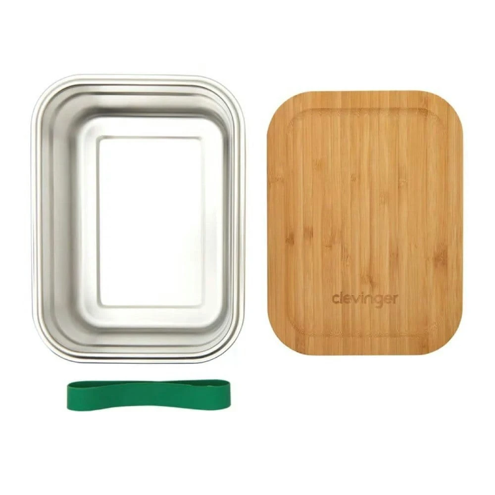 Clevinger Stainless Steel Bamboo Large Lunch Box 1200ml 16 Clevinger Stainless Steel Bamboo Large Lunch Box 1200ml - Image 16