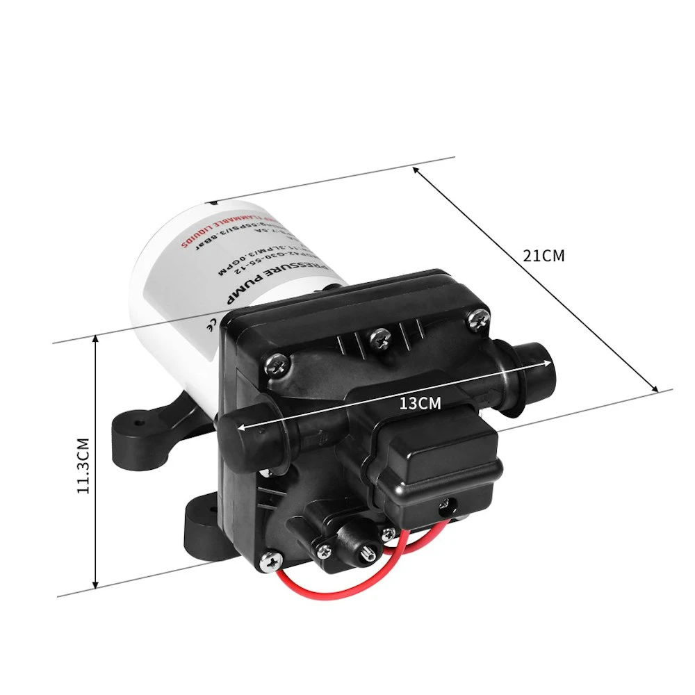 Traderight 12V Caravan Water Pump High Pressure Self-priming Rv Camping Boat 3 Traderight 12V Caravan Water Pump High Pressure Self-priming Rv Camping Boat - Image 3