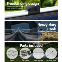 Weisshorn Double Swag Camping Swags Canvas Free Standing Dome Tent Dark Blue W/ 7CM Mattress -Outdoor Equipment Sales Shop m9B 9zXz eAu8oXqf01x8qWdU