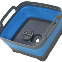 Space Saving Collapsible Blue Sink