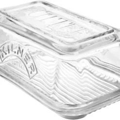 Kilner Glass Butter Dish Dishwasher Microwave Safe Container Tableware