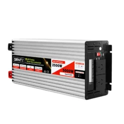 Giantz Power Inverter 12V To 240V 2500W/5000W Pure Sine Wave Camping Car Boat