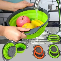 BR Round Draining Basket Collapsible Silicone Kitchen Strainer Colander Folding Filter -Outdoor Equipment Sales Shop pTXaKnxYF2PWTDkRTUBZz qdc