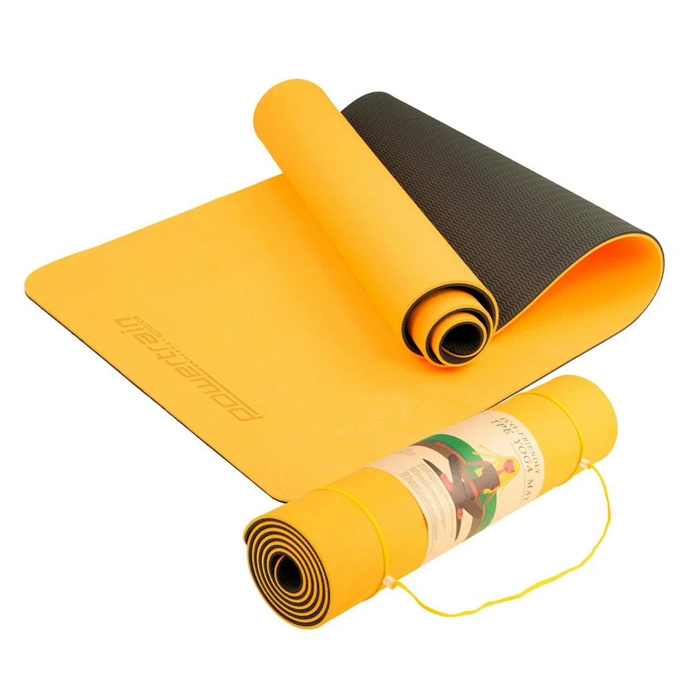 Powertrain Eco-Friendly TPE Pilates Exercise Yoga Mat 8mm - Orange 1 Powertrain Eco-Friendly TPE Pilates Exercise Yoga Mat 8mm - Orange