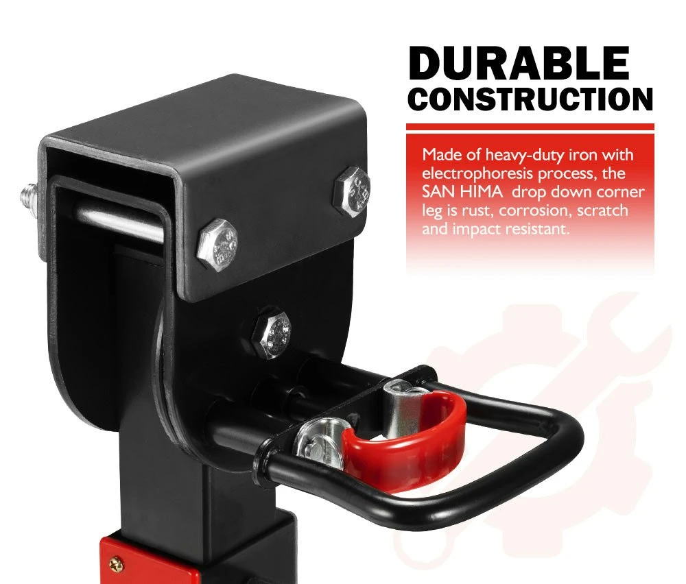 4x 400mm Corner Legs Drop Down W/Handle Steel Base 1200LBS 3 4x 400mm Corner Legs Drop Down W/Handle Steel Base 1200LBS - Image 3