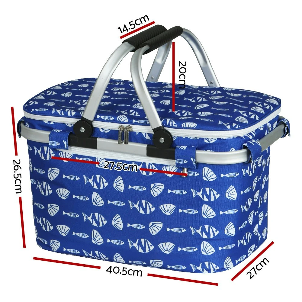 Alfresco Picnic Basket Folding Large Bag Cooler 3 Alfresco Picnic Basket Folding Large Bag Cooler - Image 3