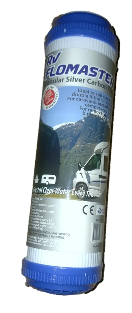 Rv Flomaster Granular Silver Carbon Filter Cartridge 1 Rv Flomaster Granular Silver Carbon Filter Cartridge