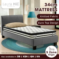 Laura Hill Single Mattress With Euro Top - 34cm 15 Laura Hill Single Mattress With Euro Top - 34cm -Outdoor Equipment Sales Shop rQRtf6zgHrGnHbxl0jkueblII