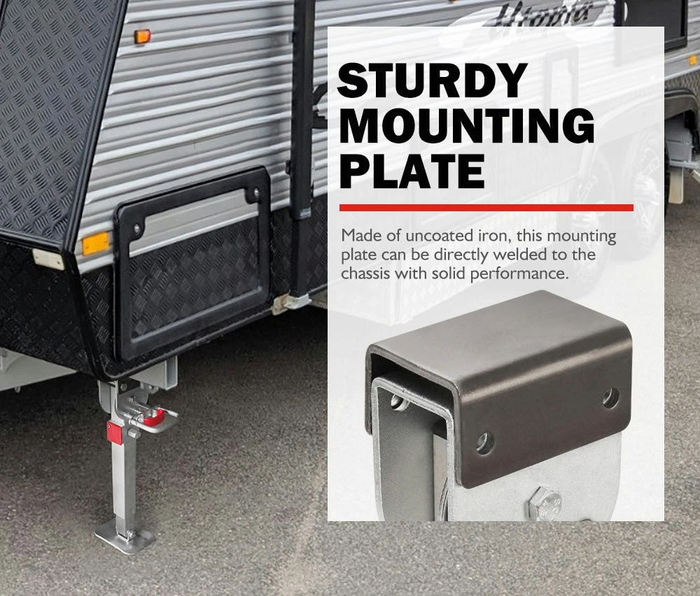 2x 400MM Corner Legs Drop Down W/Handle Steel Base 1200LBS 7 2x 400MM Corner Legs Drop Down W/Handle Steel Base 1200LBS - Image 7