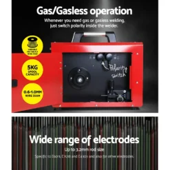 Giantz Welder Inverter MIG MMA TIG 4 IN 1 220 Amp Gas Gasless Wire Portable Welding 12 Giantz Welder Inverter MIG MMA TIG 4 IN 1 220 Amp Gas Gasless Wire Portable Welding -Outdoor Equipment Sales Shop sHzrHvCSs2zUGS3doFR4Mjaa0