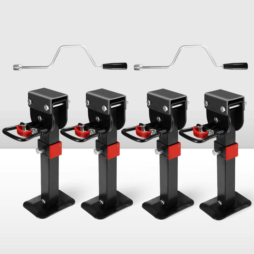 4x 400mm Corner Legs Drop Down W/Handle Steel Base 1200LBS 1 4x 400mm Corner Legs Drop Down W/Handle Steel Base 1200LBS