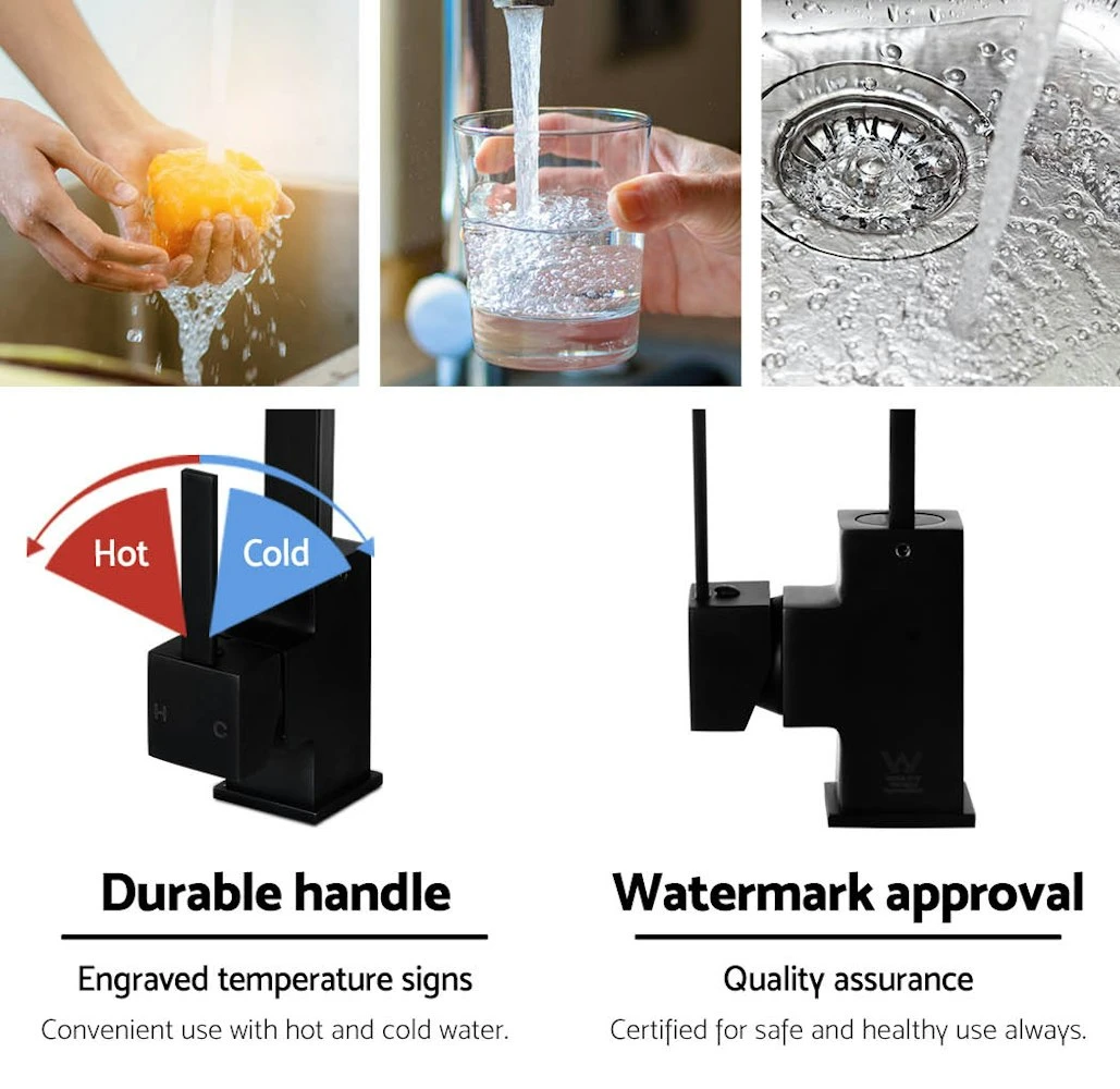 Cefito Brass Mixer Faucet Tap Sink Kitchen Basin Shower Bath Swivel Spout WELS Approved 7 Cefito Brass Mixer Faucet Tap Sink Kitchen Basin Shower Bath Swivel Spout WELS Approved - Image 7