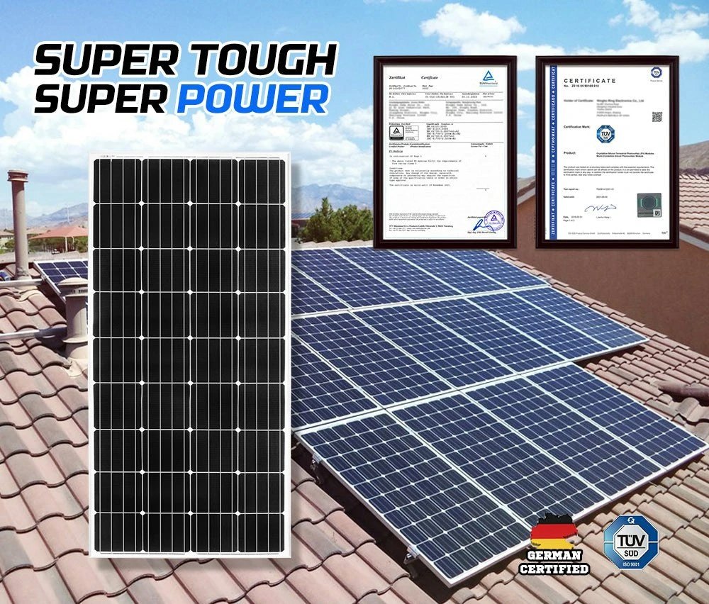 Atem Power 12V 200W Solar Panel Kit Mono Fixed + Solar Mounting Brackets 9 Atem Power 12V 200W Solar Panel Kit Mono Fixed + Solar Mounting Brackets - Image 9