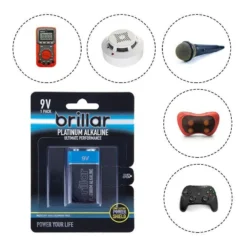 Brillar 9V Platinum Alkaline Battery 2 Pack -Outdoor Equipment Sales Shop ugbggeib3VR7E1OXou yAdB5U