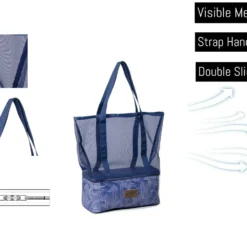 Extra Large 2-in-1 Insulated Mesh Tote Bag Zipper Cooler Picnic Storage Beach Makena -Outdoor Equipment Sales Shop v26PHyWb8gvLLJRbnsBj6LzOs