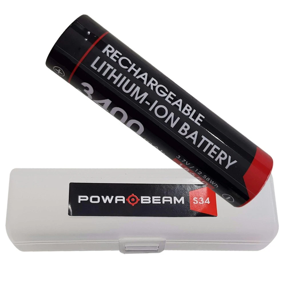 Powa Beam 18650 3400mah Rechargeable Torch Battery 1 Powa Beam 18650 3400mah Rechargeable Torch Battery