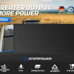 Atem Power 12V 120W Solar Panel Kit Mono Shingled Fixed Power Caravan Camping 11 Atem Power 12V 120W Solar Panel Kit Mono Shingled Fixed Power Caravan Camping -Outdoor Equipment Sales Shop wevcVWsc5Ugp57A9 op2Bp4kY
