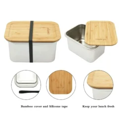 Clevinger Stainless Steel Bamboo Extra Large Lunch Box 2000ml 25 Clevinger Stainless Steel Bamboo Extra Large Lunch Box 2000ml -Outdoor Equipment Sales Shop xjjxicSTa0uYP29iO GsTQ7q4