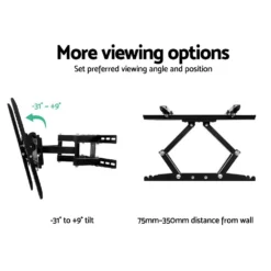 Artiss TV Wall Mount Bracket Tilt Swivel Full Motion Flat Slim LED LCD 23 32 42 50 55 Inch -Outdoor Equipment Sales Shop xneOflN9Q8hCmrplj9ic2 UZg