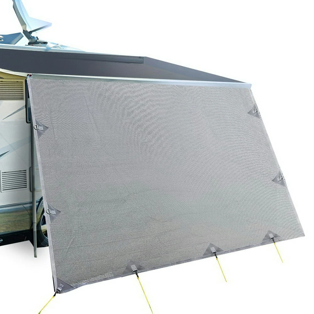 Caravan Privacy Screens Roll Out Awning 4.3X1.95M End Wall Side Sun Shade Screen 1 Caravan Privacy Screens Roll Out Awning 4.3X1.95M End Wall Side Sun Shade Screen