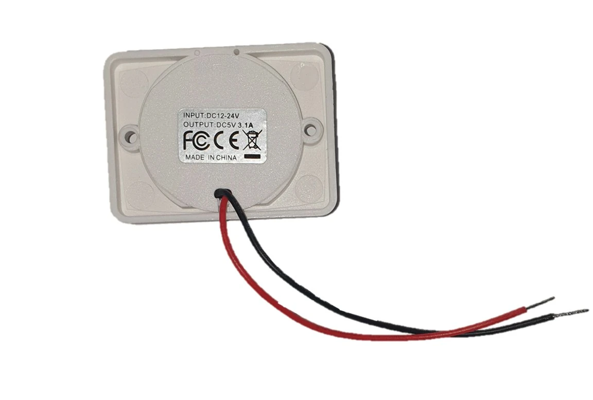 White Flush Mount Dual USB 3.1A With Swivel Cover 3 White Flush Mount Dual USB 3.1A With Swivel Cover - Image 3