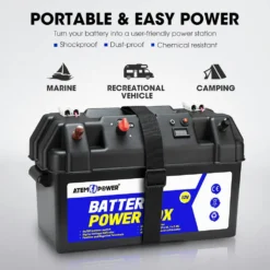 Battery Box 12V Portable Deep Cycle AGM Universal Camping Large Marine -Outdoor Equipment Sales Shop yRq98PKIFZgoq5cclp7hGq5sU