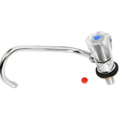 Single Faucet Right Hand Fold Down Crystal Handle