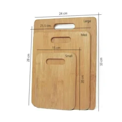 3 Pack Bamboo Wood Chopping Board Set Cheese Cutting & Serving Light Wood Tone -Outdoor Equipment Sales Shop zPD3DeAHT7FMJqi7Ve8iopU2E