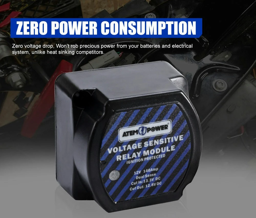 140A Voltage Sensitive Relay Vsr 12V Dual Battery System Isolator 2 140A Voltage Sensitive Relay Vsr 12V Dual Battery System Isolator - Image 2